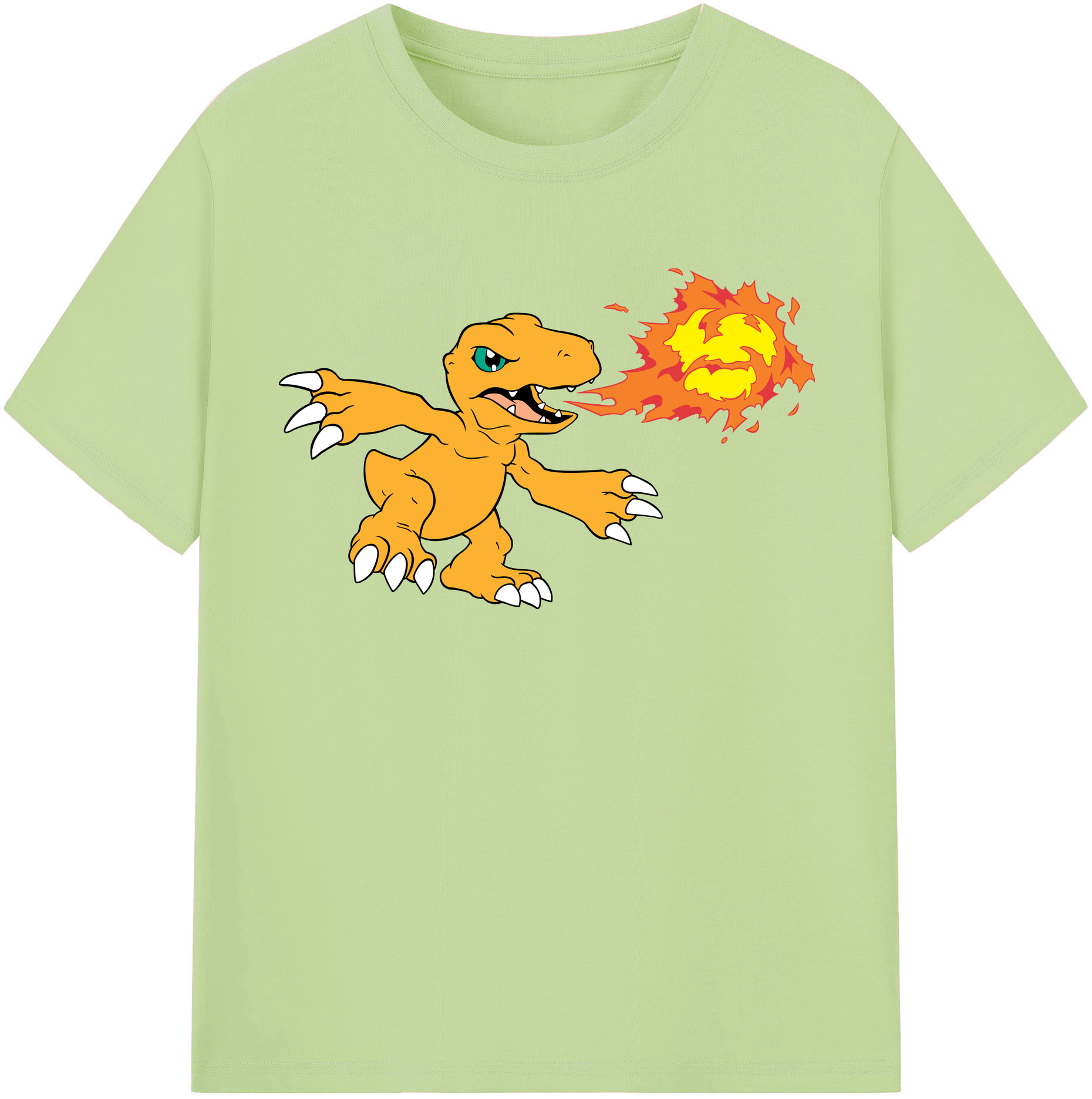 （画像用） Digimon デジタルモンスター/デジモン 綿100％半袖Tシャツ（フロントプリント）
